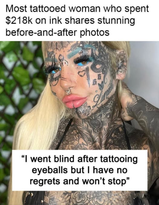 Australia’s Most Tattooed Woman Who Spent $218k On Ink Shares Stunning Before-And-After Photos